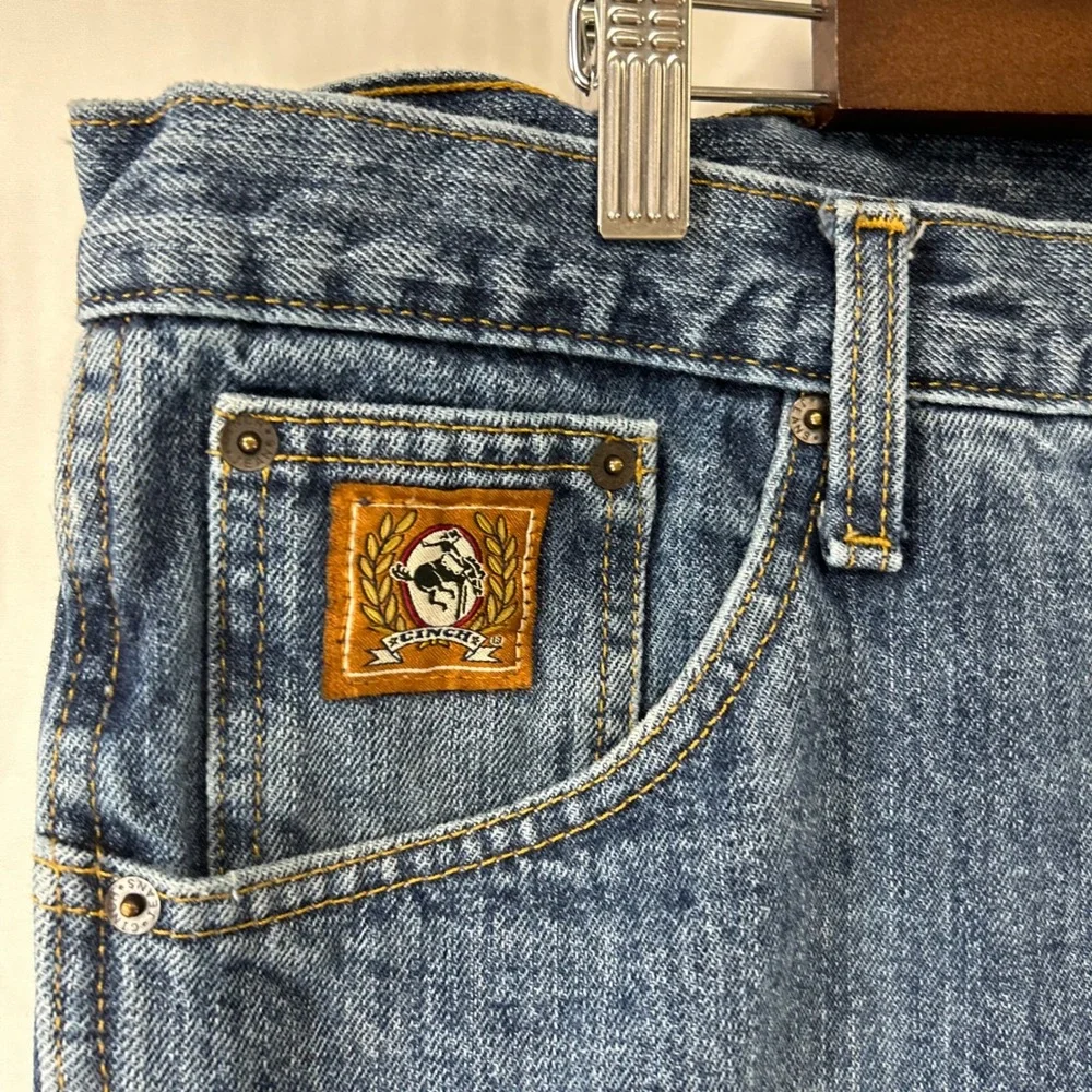 Cinch Jeans Mens 38x38 Blue Straight Leg Relaxed Fit Western Denim MB90532002